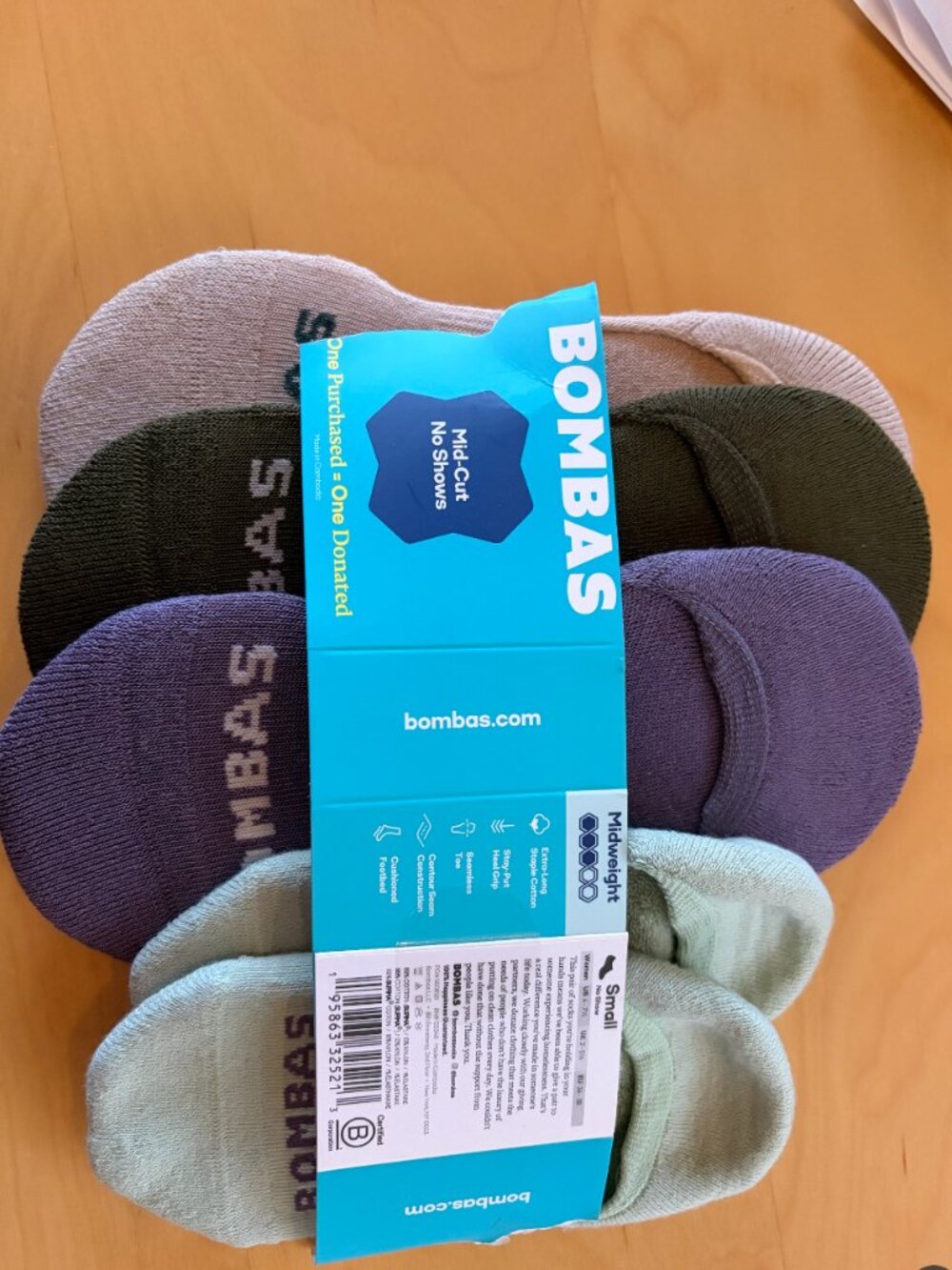 BRAND NEW! Bombas Women's Mid-Cut Cushioned No Show Sock